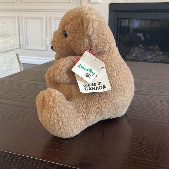 Binkley the Bear Classic Teddy Bear Hand Puppet NWT Vintage Teddy Bear Puppet - Picture 2 of 10